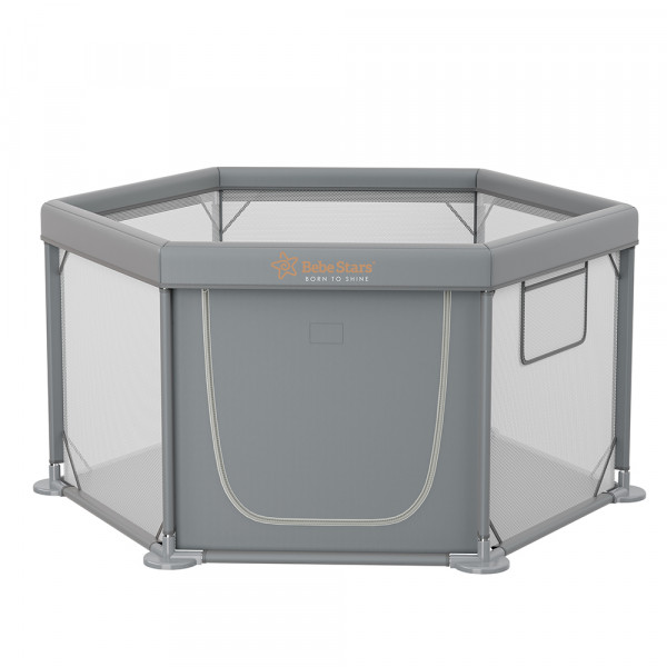 Bebe stars Παρκοκρέβατο Πολύγωνο Nestilo Grey 889-100