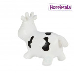 Hoppimals Φουσκωτό Αγελάδα Χοπ Χοπ, ζωγραφισμένο στο χέρι Άσπρη