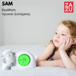 Zazu SAM Εκπαιδευτής Ξυπνήματος Ύπνου Ρολόι Ξυπνητήρι Εκμάθησης Φως Νυκτός USB Προβατάκι ZA-SAM-01
