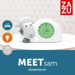Zazu SAM Εκπαιδευτής Ξυπνήματος Ύπνου Ρολόι Ξυπνητήρι Εκμάθησης Φως Νυκτός USB Προβατάκι ZA-SAM-01