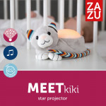 Zazu KIKI Γατούλα Προβολέας Αστεριών με Χτύπους Καρδιάς Λευκούς Ήχους ZA-KIKI-01