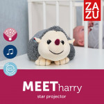 Zazu Harry Προβολέας Αστεριών με Χτύπους Καρδιάς Λευκούς Ήχους Σκαντζόχοιρος ZA-HARRY-01