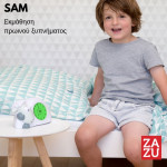Zazu SAM Εκπαιδευτής Ξυπνήματος Ύπνου Ρολόι Ξυπνητήρι Εκμάθησης Φως Νυκτός USB Προβατάκι ZA-SAM-01