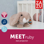 Zazu RUBY Προβολέας Αστεριών με Χτύπους Καρδιάς Λευκούς Ήχους Λαγός ZA-RUBY-01
