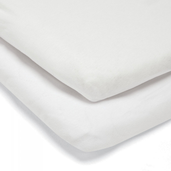 Mamas & Papas Παιδικά Κατωσέντονα για Λίκνο 2τεμ 50x87 White 23280127