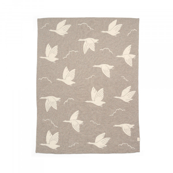 Mamas & Papas Παιδική Κουβέρτα Πλεκτή 70x90 WTTW Duckling Mocha 24280054