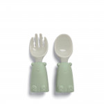 Mamas & Papas Παιδικό Σετ Φαγητού Σιλικόνης 1st stage- 4τεμ Kiwi 24280134