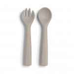 Mamas&Papas Παιδικό Σετ Φαγητού Bamboo 1st stage 4τεμ Truffle 25180071