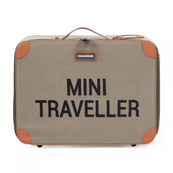 Childhome Παιδική Βαλίτσα Mini Traveller Kids Suitcase Canvas Kaki BR76007