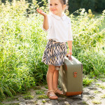 Childhome Παιδική Βαλίτσα Mini Traveller Kids Suitcase Canvas Kaki BR76007