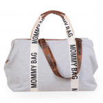 Childhome Τσάντα Αλλαγής  Mommy Bag Sinature Canvas Off White BR77286