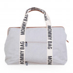 Childhome Τσάντα Αλλαγής  Mommy Bag Sinature Canvas Off White BR77286