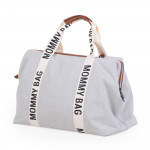 Childhome Τσάντα Αλλαγής  Mommy Bag Sinature Canvas Off White BR77286