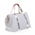 Childhome Τσάντα Αλλαγής  Mommy Bag Sinature Canvas Off White BR77286