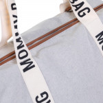 Childhome Τσάντα Αλλαγής  Mommy Bag Sinature Canvas Off White BR77286