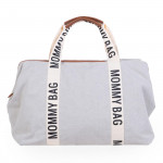 Childhome Τσάντα Αλλαγής  Mommy Bag Sinature Canvas Off White BR77286