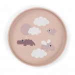 Done By Deer Παιδικό Πιάτο Με Αντιολισθιτική Βάση Happy Clouds Powder BR77704