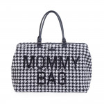 Childhome Τσάντα Αλλαγής Mommy Pied De Poule Black BR77798