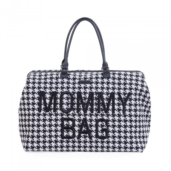 Childhome Τσάντα Αλλαγής Mommy Pied De Poule Black BR77798