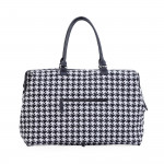 Childhome Τσάντα Αλλαγής Mommy Pied De Poule Black BR77798