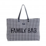 Childhome Τσάντα Αλλαγής Family Pied De Poule Black BR77799