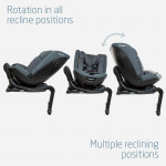 Maxi Cosi Κάθισμα Αυτοκινήτου Spinel 360° Plus 40-145cm i-Size Authentic Graphite O12 Graphite BR78155