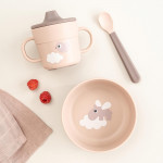 Done By Deer Παιδικό Σετ Φαγητού 3 τμχ Happy Clouds Powder BR78209