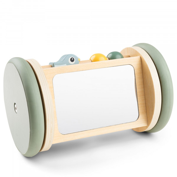 Ξύλινο Παιχνίδι Δραστηριότητας Rolling activity mirror Birdee Colour mix Done By Deer BR78270