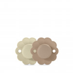 Suavinex Πιπίλα Φυσιολογική SX PRO Σιλικόνης 0-6μ Wonder Gray/Cork 2τεμ BR78448