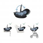 Maxi Cosi Kάθισμα Αυτοκινήτου Pebble 360 Pro2 Twillic Black BR78633