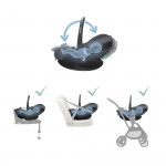 Maxi Cosi Kάθισμα Αυτοκινήτου Pebble 360 Pro2 Twillic Graphite BR78634