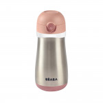 Béaba Μπουκάλι Θερμός Ανοξείδωτο Με Λαβή 350ml +18μ Old pink BR79141