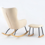 Baby Adventure Κουνιστή Πολυθρόνα Θηλασμού Light Brown BR79236