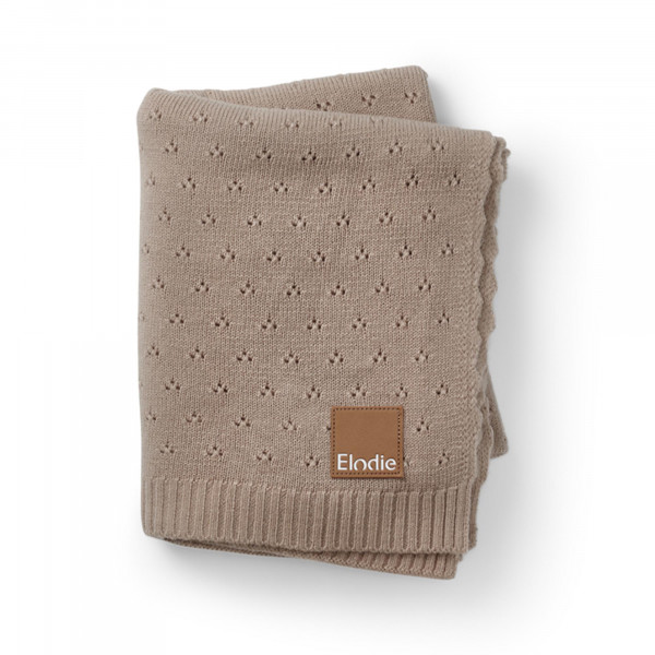 Elodie Βρεφική Κουβέρτα Pointelle Ακρυλική tender taupe 75x100cm BR79330