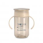 Suavinex Ποτήρι Εκπαιδευτικό 360 με λαβές 340ml +12μ Wonderland Beige BR79405