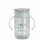 Suavinex Ποτήρι Εκπαιδευτικό 360 με λαβές 340ml +12μ Wonderland Green BR79406