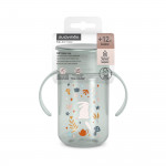 Suavinex Ποτήρι Εκπαιδευτικό 360 με λαβές 340ml +12μ Wonderland Green BR79406