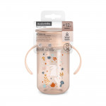 Suavinex Ποτήρι Εκπαιδευτικό 360 με λαβές 340ml +12μ Wonderland Pink BR79407