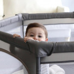 Dreambaby Βρεφικό Πάρκο Εξάγωνο Fabric Taupe BR79496
