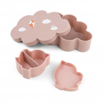Done by Deer Σετ Φαγητού από Πλαστικό με Αντιολισθητική Βάση Ροζ 3τμχ για 6+Μ  BR79515
