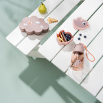 Done by Deer Σετ Φαγητού από Πλαστικό με Αντιολισθητική Βάση Ροζ 3τμχ για 6+Μ  BR79515