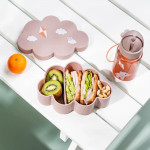 Done by Deer Σετ Φαγητού από Πλαστικό με Αντιολισθητική Βάση Ροζ 3τμχ για 6+Μ  BR79515