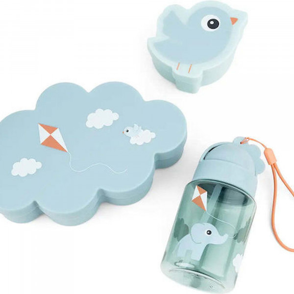 Done by Deer Σετ Φαγητού από Πλαστικό με Αντιολισθητική Βάση Μπλε 3τμχ για 6+ μηνών BR79516