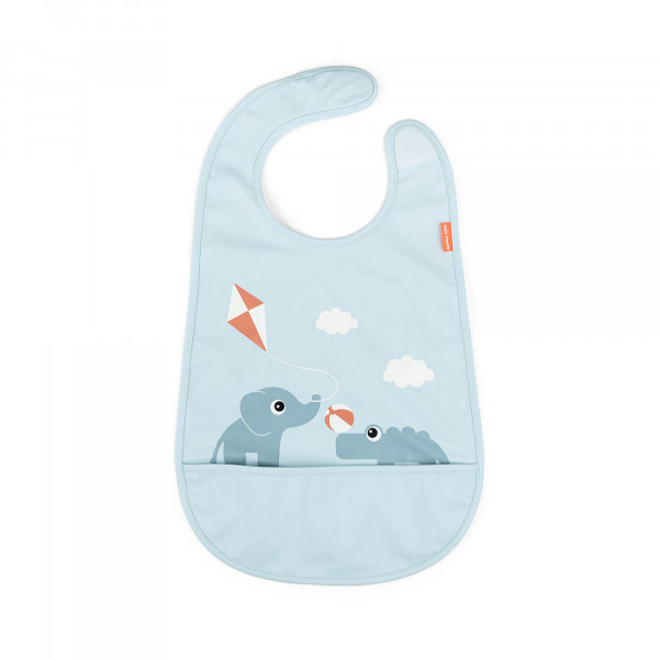 Done by Deer Παιδική Σαλιάρα Velcro Playground Blue BR79524