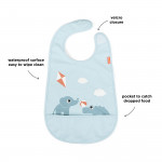 Done by Deer Παιδική Σαλιάρα Velcro Playground Blue BR79524
