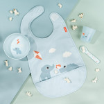 Done by Deer Παιδική Σαλιάρα Velcro Playground Blue BR79524