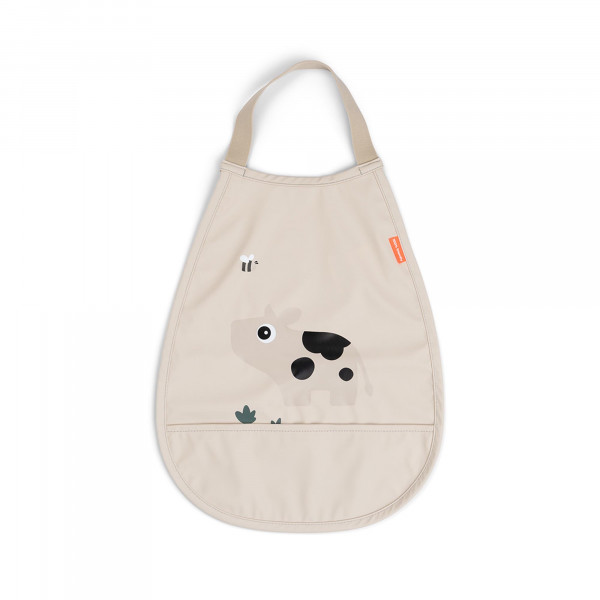 Done By Deer Παιδική Σαλιάρα Με Λάστιχο Tiny Farm Sand BR79530