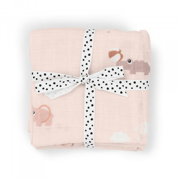 Done by Deer Playground Πάνες Αγκαλιάς Ροζ 65x65εκ. 2τμχ BR79670