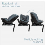 Maxi Cosi Κάθισμα Αυτοκινήτου Spinel 360 Plus i-Size έως 150cm Authentic Black BR79703