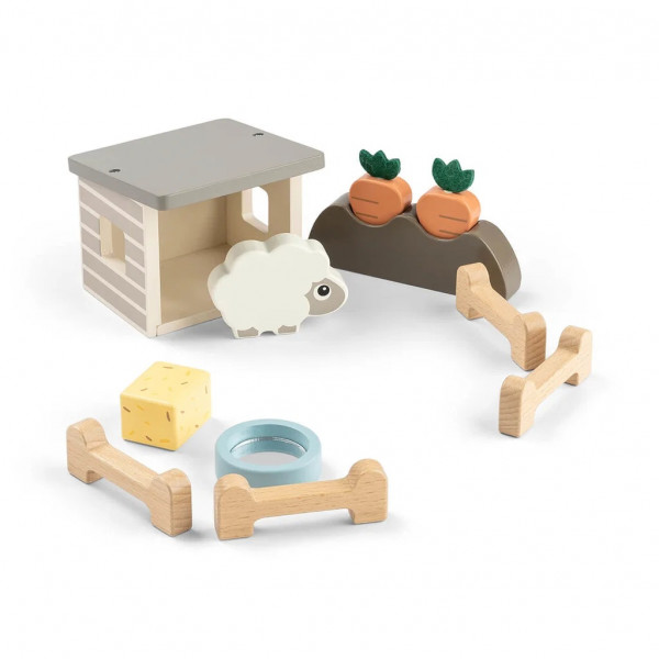 Done by Deer Ξυλινο Παιχνίδι Δραστηριότητας tiny farm play set sheepy BR79836